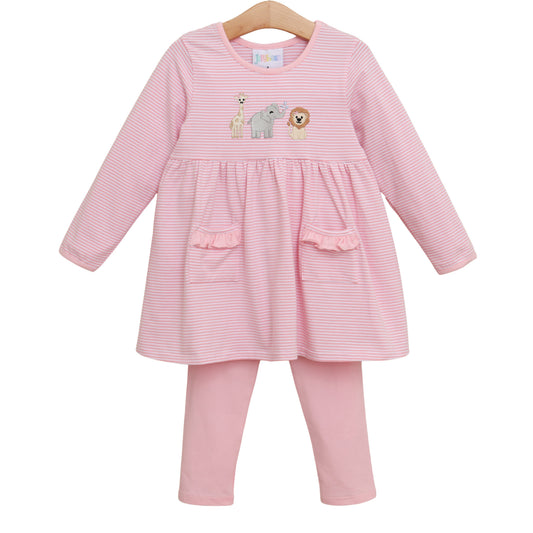 PRE-ORDER: Zoo Crew Ruffle Pocket Pants Set
